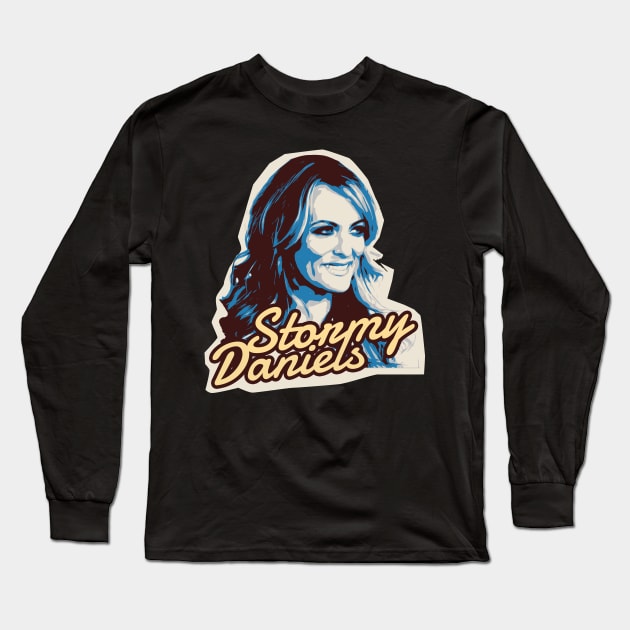 Stormy Daniels Long Sleeve T-Shirt by Thermul Bidean